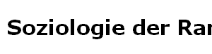 Soziologie der Randgruppen